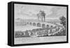 Bridge of Augustus on Via Flaminia, Italy, from Entwurf Einer Historischen Architektur-Johann Bernhard Fischer Von Erlach-Framed Stretched Canvas