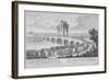 Bridge of Augustus on Via Flaminia, Italy, from Entwurf Einer Historischen Architektur-Johann Bernhard Fischer Von Erlach-Framed Giclee Print