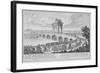 Bridge of Augustus on Via Flaminia, Italy, from Entwurf Einer Historischen Architektur-Johann Bernhard Fischer Von Erlach-Framed Giclee Print