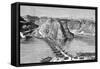 Bridge of Boats over the Indus at Khushalgarh, Pakistan, 1895-null-Framed Stretched Canvas