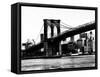 Bridge of Brooklyn BW-Acosta-Framed Stretched Canvas