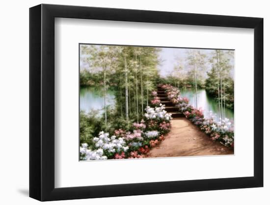 Bridge of Flowers-Diane Romanello-Framed Art Print