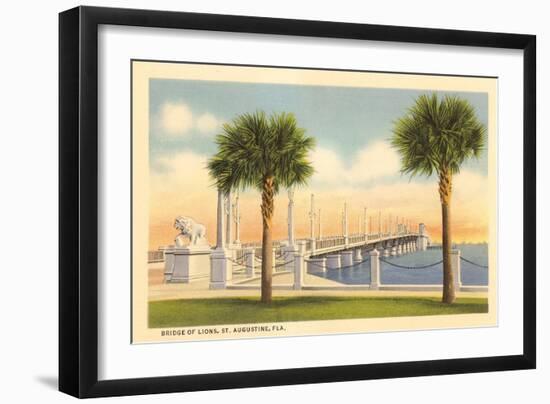 Bridge of Lions, St. Augustine, Florida-null-Framed Art Print