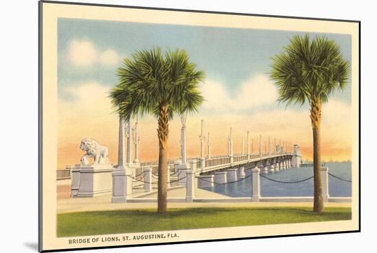 Bridge of Lions, St. Augustine, Florida-null-Mounted Art Print