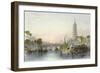 Bridge of Nanking-Thomas Allom-Framed Art Print