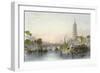 Bridge of Nanking-Thomas Allom-Framed Art Print