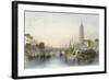 Bridge of Nanking-Thomas Allom-Framed Art Print