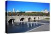 Bridge of Segovia, Fountains, Royal Palace and Cathedral of Nuestra Senora De La Almudena in Madrid-Paha_L-Stretched Canvas