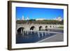 Bridge of Segovia, Fountains, Royal Palace and Cathedral of Nuestra Senora De La Almudena in Madrid-Paha_L-Framed Photographic Print