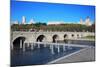 Bridge of Segovia, Fountains, Royal Palace and Cathedral of Nuestra Senora De La Almudena in Madrid-Paha_L-Mounted Photographic Print