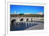 Bridge of Segovia, Fountains, Royal Palace and Cathedral of Nuestra Senora De La Almudena in Madrid-Paha_L-Framed Photographic Print