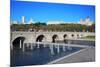 Bridge of Segovia, Fountains, Royal Palace and Cathedral of Nuestra Senora De La Almudena in Madrid-Paha_L-Mounted Photographic Print