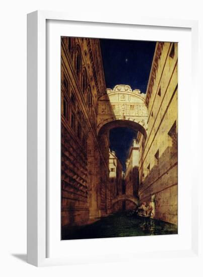 Bridge of Sighs, 1833-35-William Etty-Framed Giclee Print