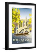 Bridge of Sighs, Cambridge - Dave Thompson Contemporary Travel Print-Dave Thompson-Framed Giclee Print