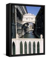 Bridge of Sighs Crossing Rio Del Palazzo, Venice, Veneto, Italy-Sergio Pitamitz-Framed Stretched Canvas