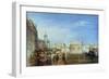 Bridge of Sighs, Ducal Palace and Custom-House, Venice: Canaletti Painting, 1833-J. M. W. Turner-Framed Giclee Print