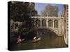 Bridge of Sighs over the River Cam at St. John's College, Cambridge, Cambridgeshire, England, UK-Nigel Blythe-Stretched Canvas