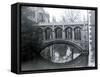 Bridge of Sighs, St. Johns College, Crossing the River Cam in Cambridge, March 1974-null-Framed Stretched Canvas