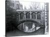 Bridge of Sighs, St. Johns College, Crossing the River Cam in Cambridge, March 1974-null-Stretched Canvas