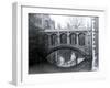 Bridge of Sighs, St. Johns College, Crossing the River Cam in Cambridge, March 1974-null-Framed Premium Photographic Print