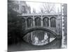 Bridge of Sighs, St. Johns College, Crossing the River Cam in Cambridge, March 1974-null-Mounted Photographic Print