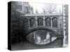 Bridge of Sighs, St. Johns College, Crossing the River Cam in Cambridge, March 1974-null-Stretched Canvas