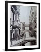 Bridge of Sighs, Venice, C.1870-Carlo Naya-Framed Premium Giclee Print