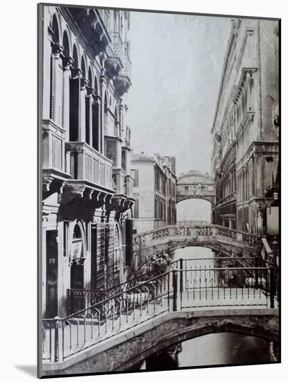 Bridge of Sighs, Venice, C.1870-Carlo Naya-Mounted Giclee Print