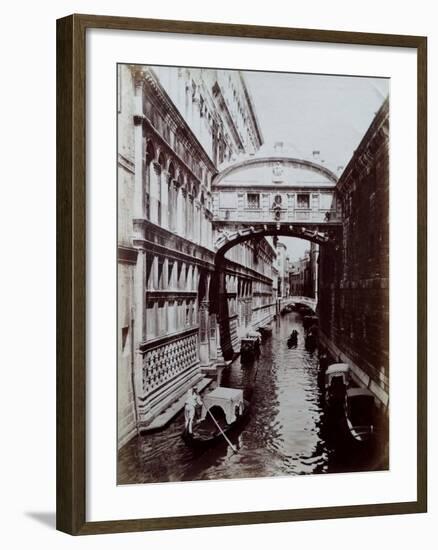 Bridge of Sighs, Venice, C.1870-Carlo Naya-Framed Giclee Print