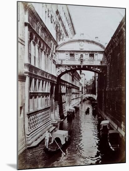 Bridge of Sighs, Venice, C.1870-Carlo Naya-Mounted Giclee Print