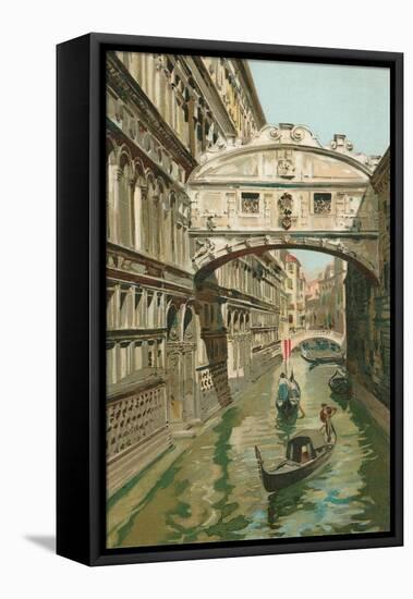 Bridge of Sighs, Venice, Italy-null-Framed Stretched Canvas