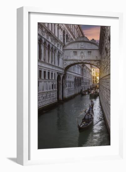 Bridge of Sighs, Venice, UNESCO World Heritage Site, Veneto, Italy, Europe-Angelo Cavalli-Framed Photographic Print