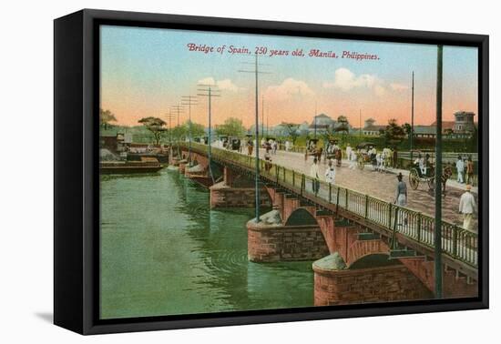 Bridge of Spain, 250 Years Old, Manila, Philippines-null-Framed Stretched Canvas