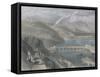 Bridge of St. Cloud from Sevres, 1835-S Fisher-Framed Stretched Canvas