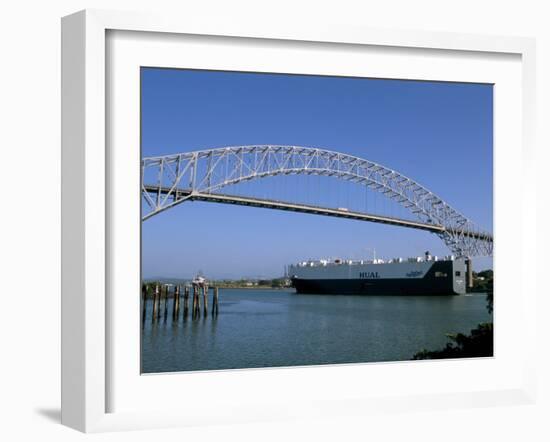 Bridge of the Americas, Panama Canal, Balboa, Panama, Central America-Sergio Pitamitz-Framed Photographic Print