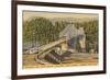 Bridge of the Gods, Cascade Locks-null-Framed Art Print