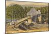 Bridge of the Gods, Cascade Locks-null-Mounted Premium Giclee Print