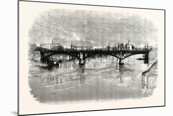 Bridge of Triana over the Guadalquivir, Seville, Spain-null-Mounted Giclee Print