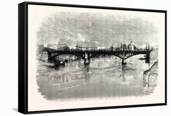 Bridge of Triana over the Guadalquivir, Seville, Spain-null-Framed Stretched Canvas