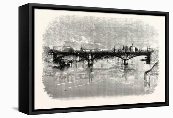 Bridge of Triana over the Guadalquivir, Seville, Spain-null-Framed Stretched Canvas