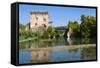 Bridge of Visconti Family Dating from 1393-Nico-Framed Stretched Canvas