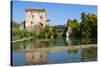 Bridge of Visconti Family Dating from 1393-Nico-Stretched Canvas