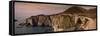 Bridge on a Hill, Bixby Bridge, Big Sur, California, USA-null-Framed Stretched Canvas