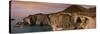 Bridge on a Hill, Bixby Bridge, Big Sur, California, USA-null-Stretched Canvas