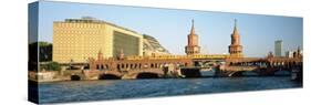 Bridge on a River, Oberbaum Brucke, Berlin, Germany-null-Stretched Canvas