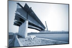 Bridge on Highway-ilfede-Mounted Photographic Print