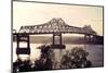 Bridge on Mississippi River in Baton Rouge-benkrut-Mounted Photographic Print