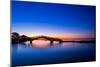 Bridge on the Ionian Island of Lefkas Greece at Sunset-Remy Musser-Mounted Photographic Print