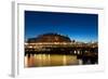 Bridge on the River in the Night Hamburg-Wlad74-Framed Photographic Print