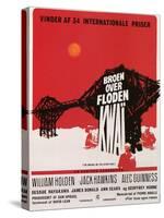 Bridge on the River Kwai, Danish Movie Poster, 1958-null-Stretched Canvas